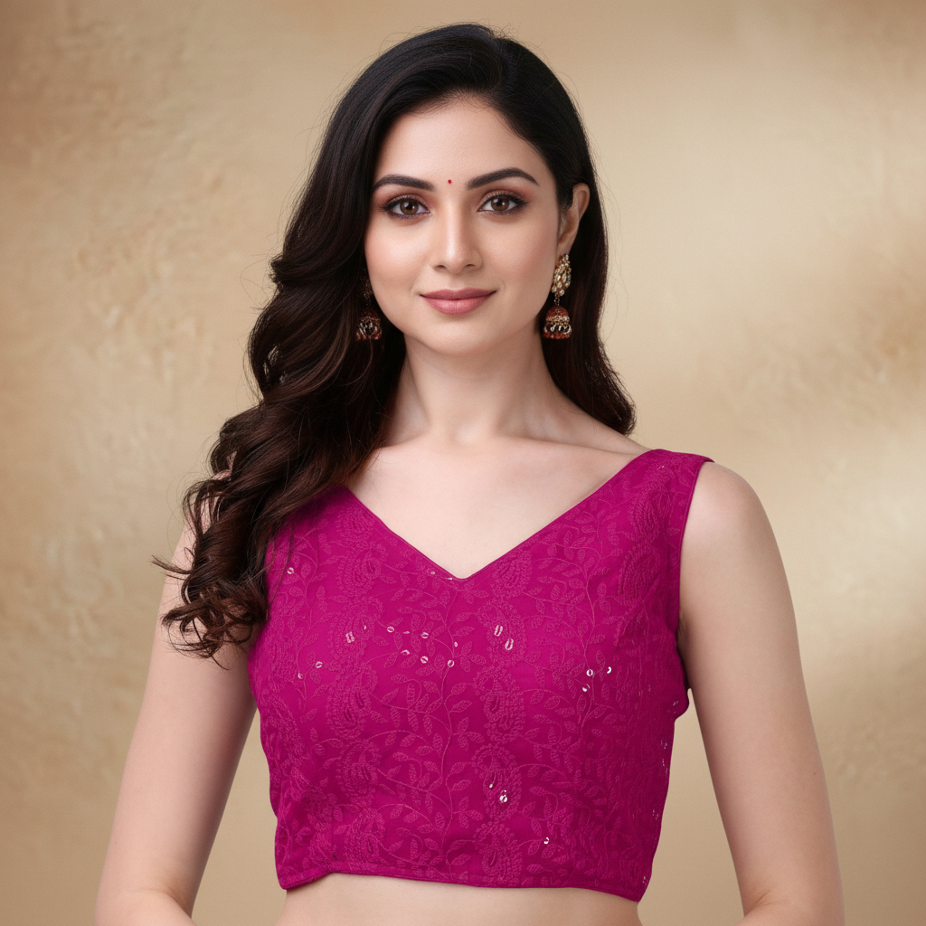 V-Neck Sleeveless Blouse