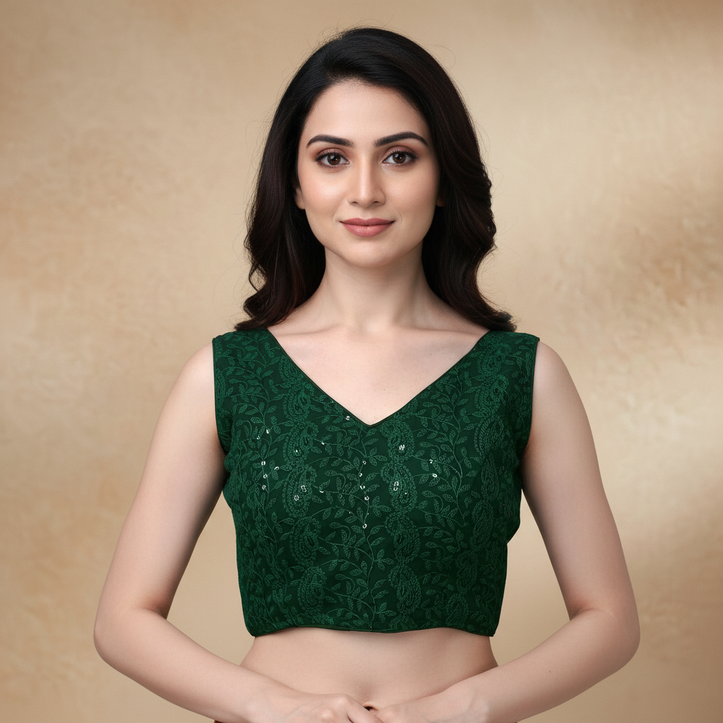 V-Neck Sleeveless Blouse