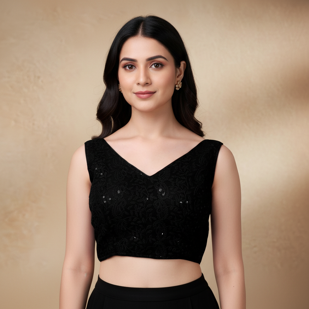 V-Neck Sleeveless Blouse