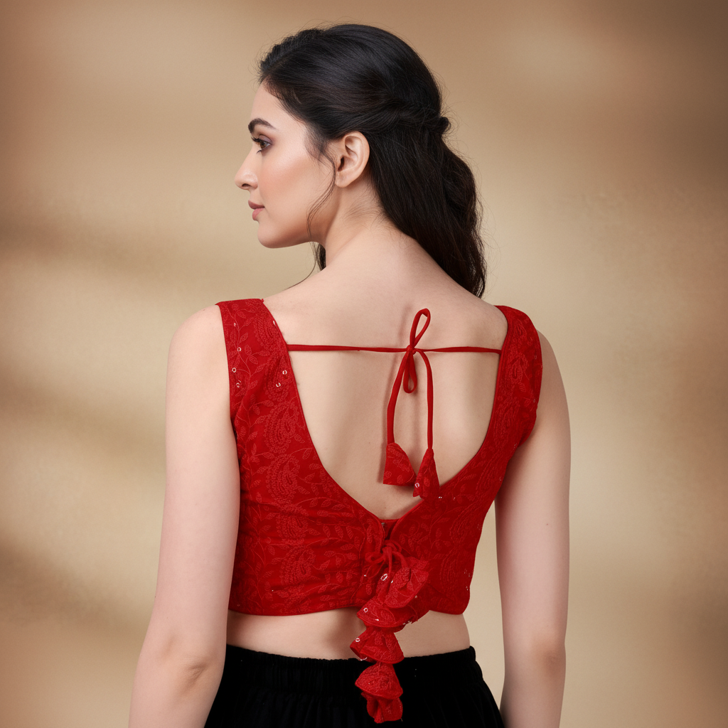 V-Neck Sleeveless Blouse