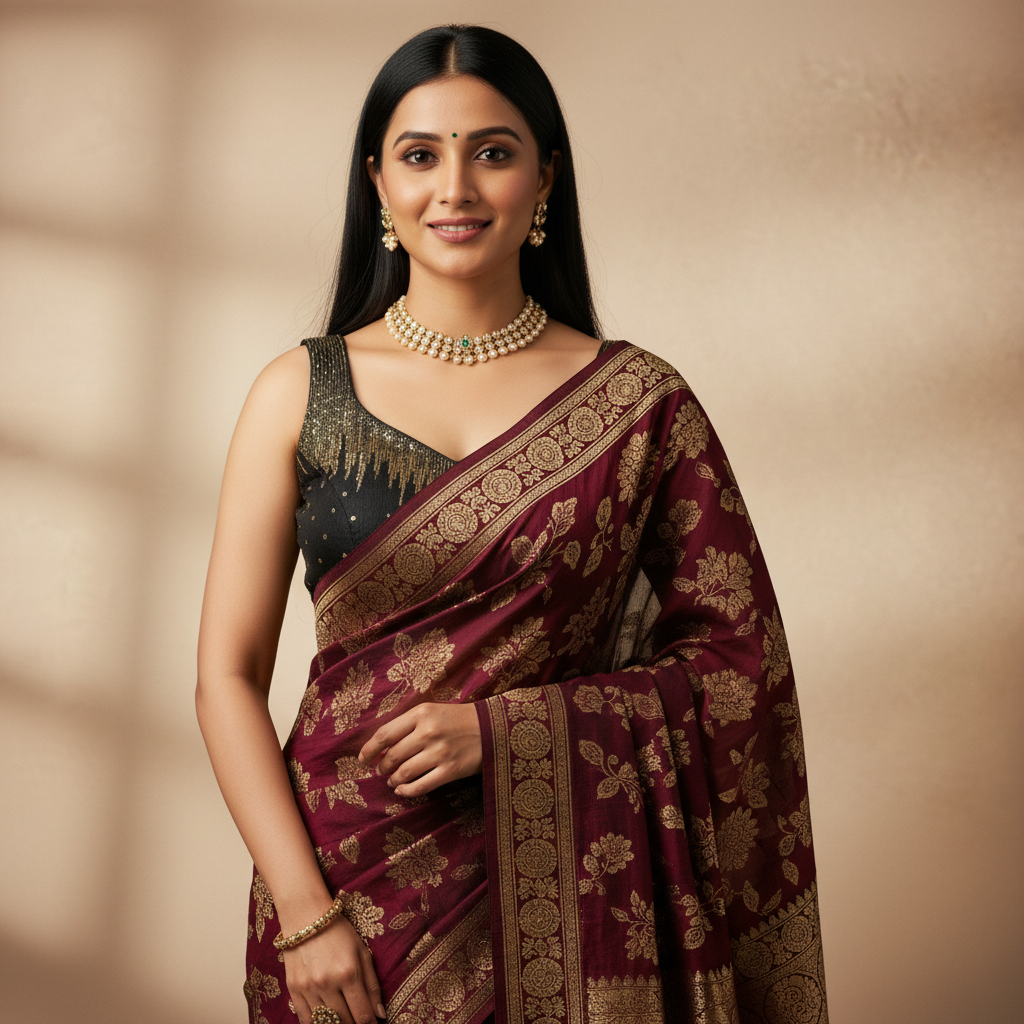 Sequin Sleeveless Blouse