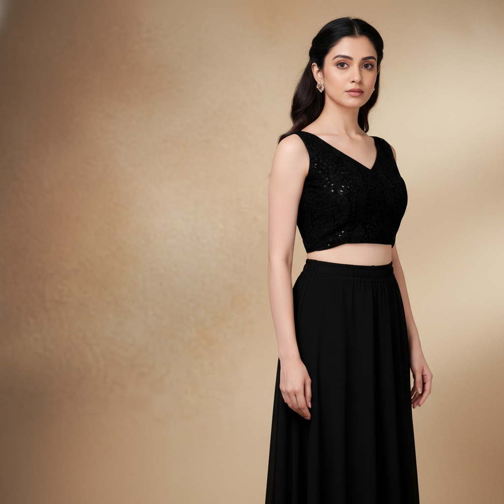 V-Neck Sleeveless Blouse