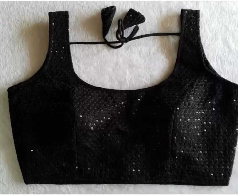 Deep Back Sleeveless Blouse